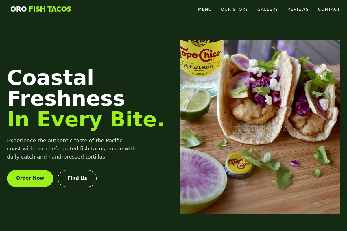 Oro Fish Tacos