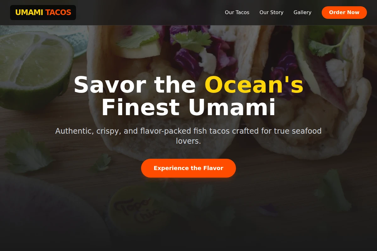 Umami Fish Tacos